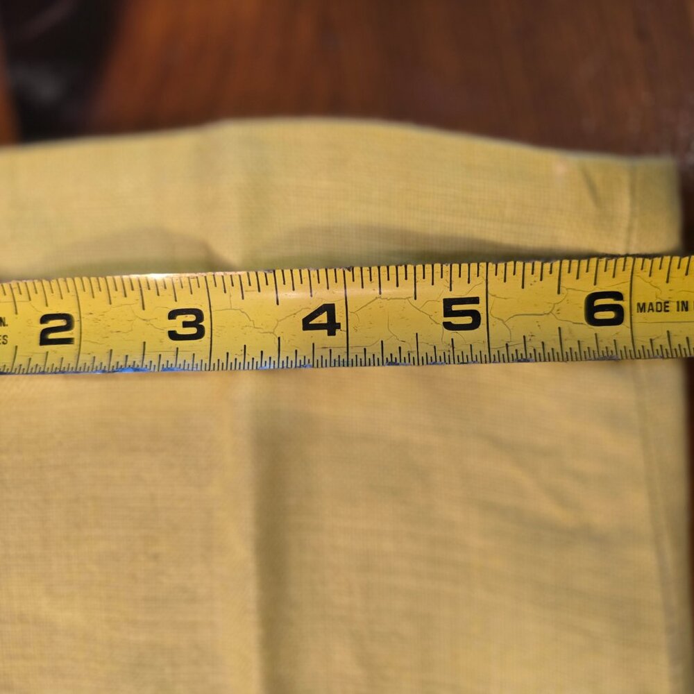 Women's Pants Chartreuse Liz Clairborne size 12 Linen Side Zip Pockets 1990s - Picture 14 of 15